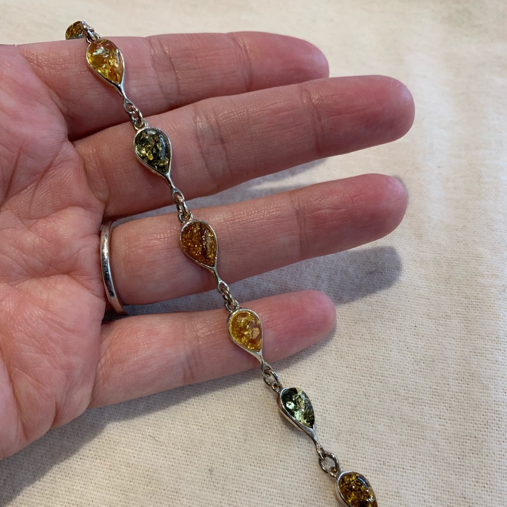 Multi Color Amber Bracelet